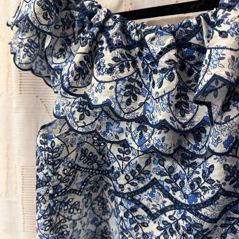 Sézane Leilani Off-Shoulder Blouse 40 (8) - Picture 6 of 11